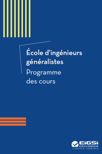 programme des cours